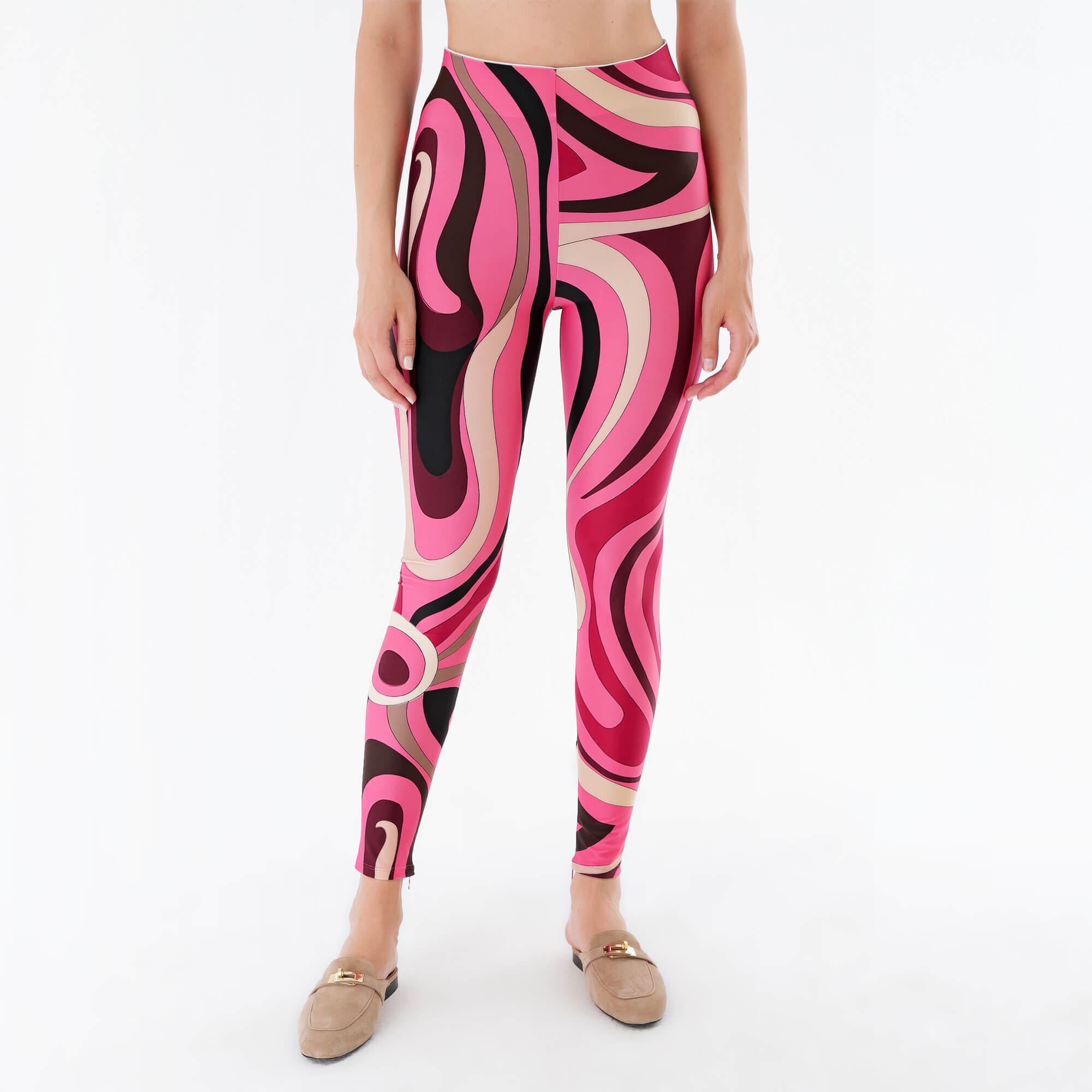 Emilio Pucci - Marmo Print Leggings M